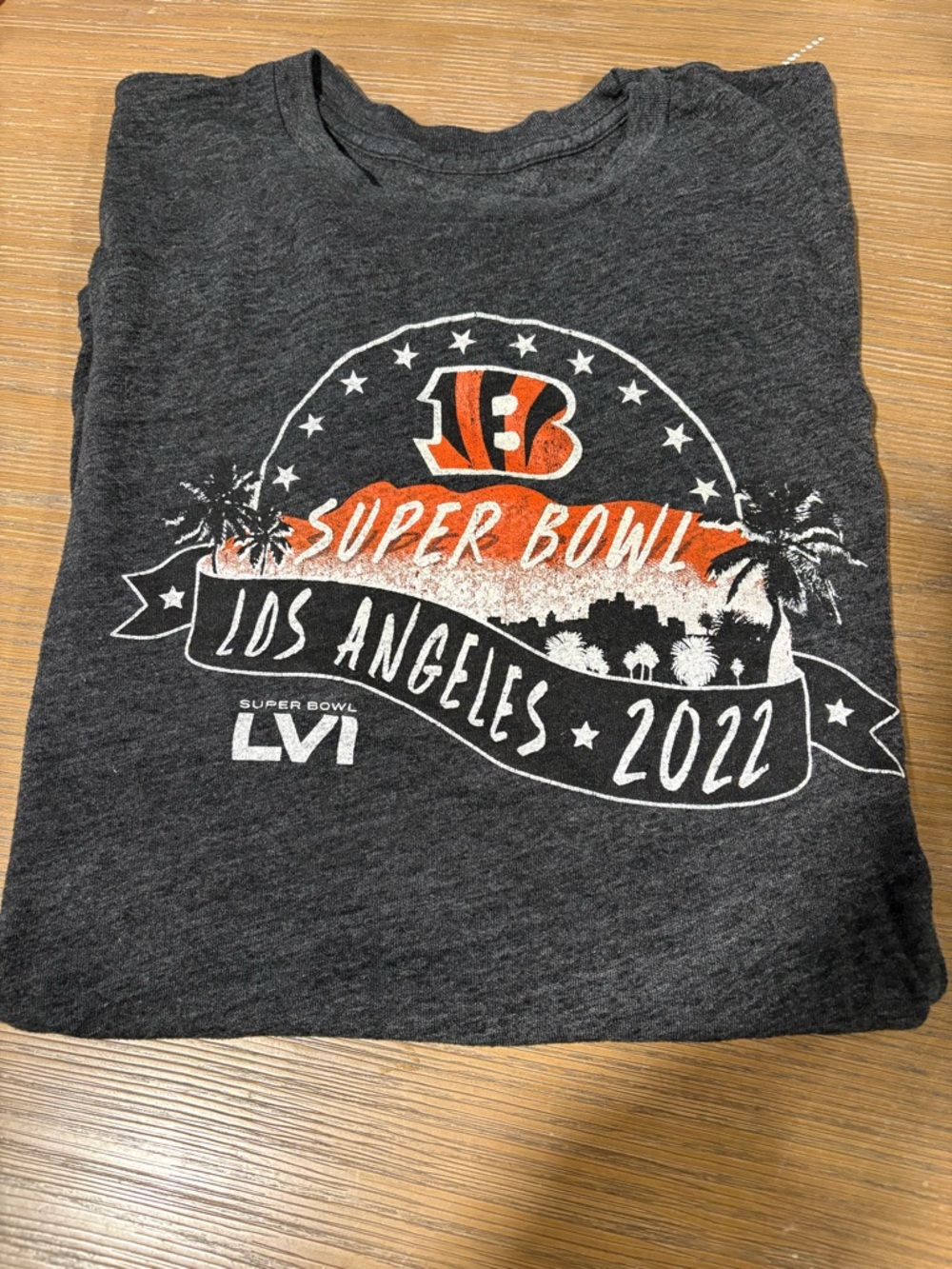 Super Bowl LVI Los Angeles 2022 Bengals T-Shirt - Charcoal